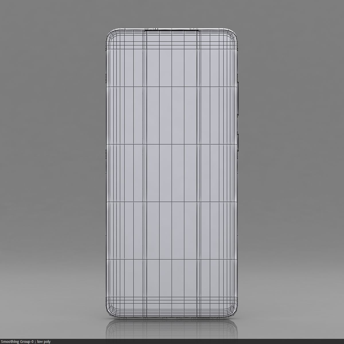 Samsung Galaxy S20 Cloud Blue Low-poly 3D model_18