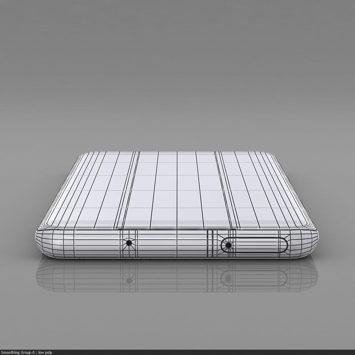 Samsung Galaxy S20 Cloud Blue Low-poly 3D model_25