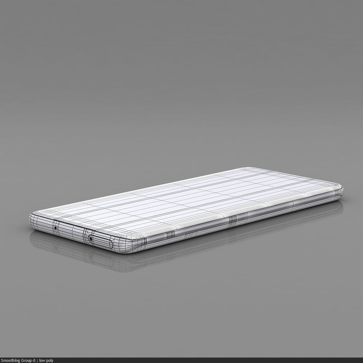 Samsung Galaxy S20 Cloud Blue Low-poly 3D model_26