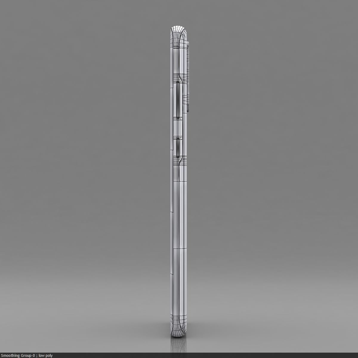 Samsung Galaxy S20 Cloud Blue Low-poly 3D model_22