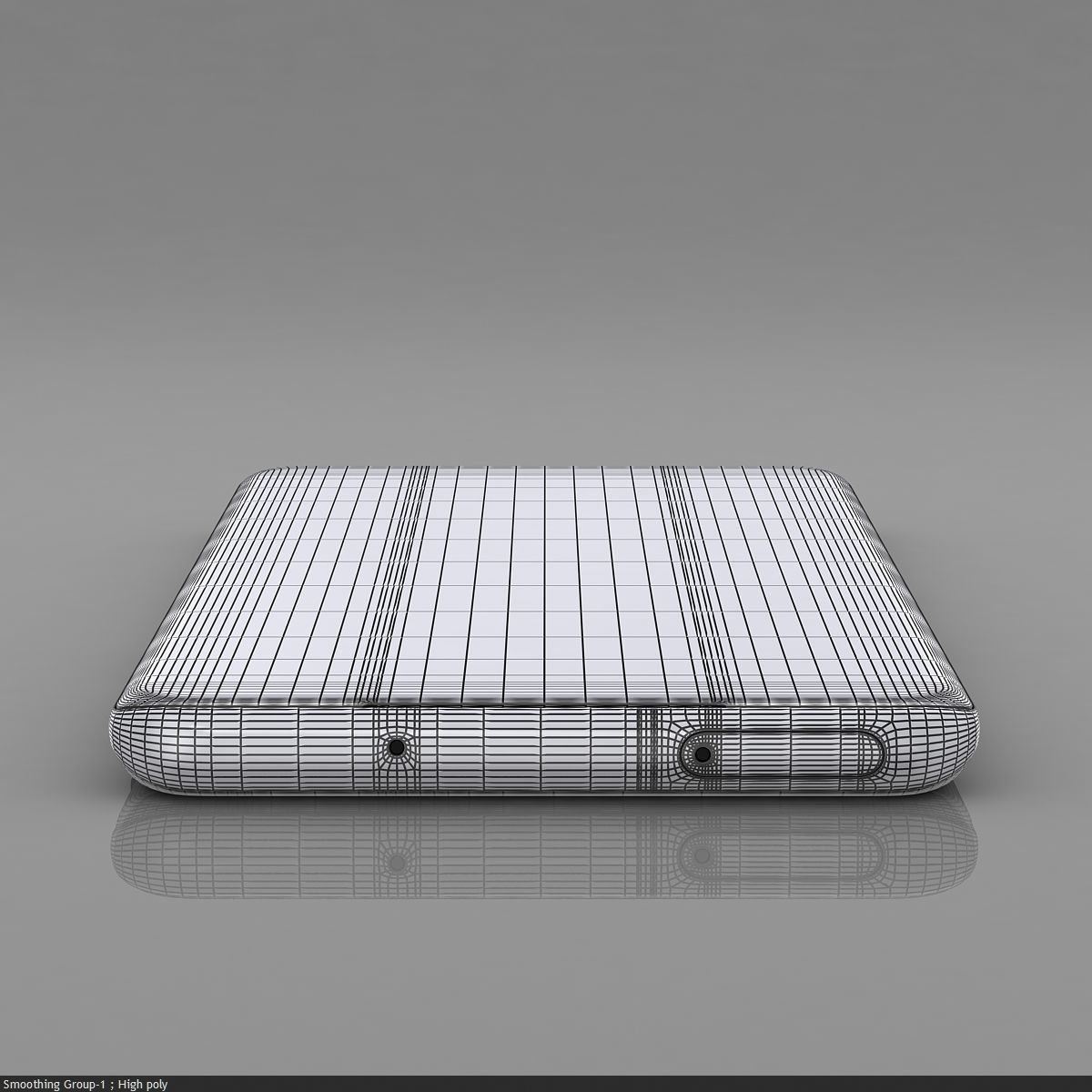 Samsung Galaxy S20 Cloud Blue Low-poly 3D model_41