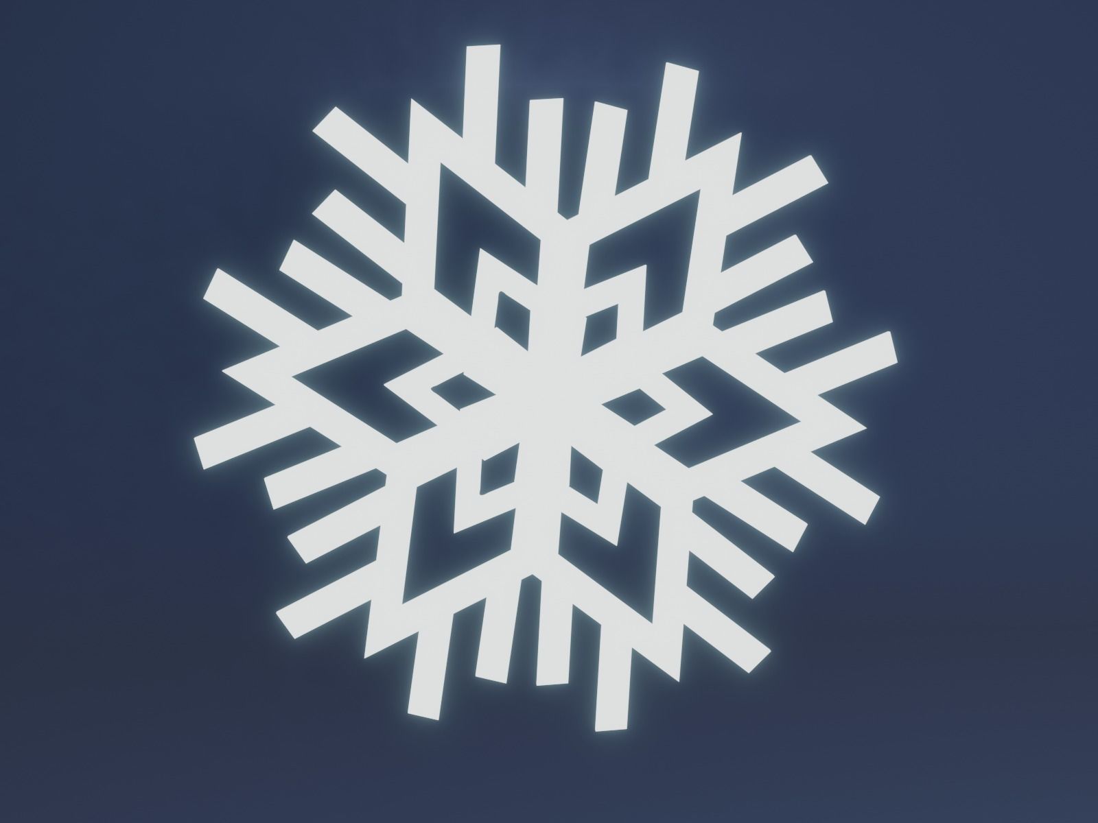snowflake decoration ornament coaster 3D print model_12