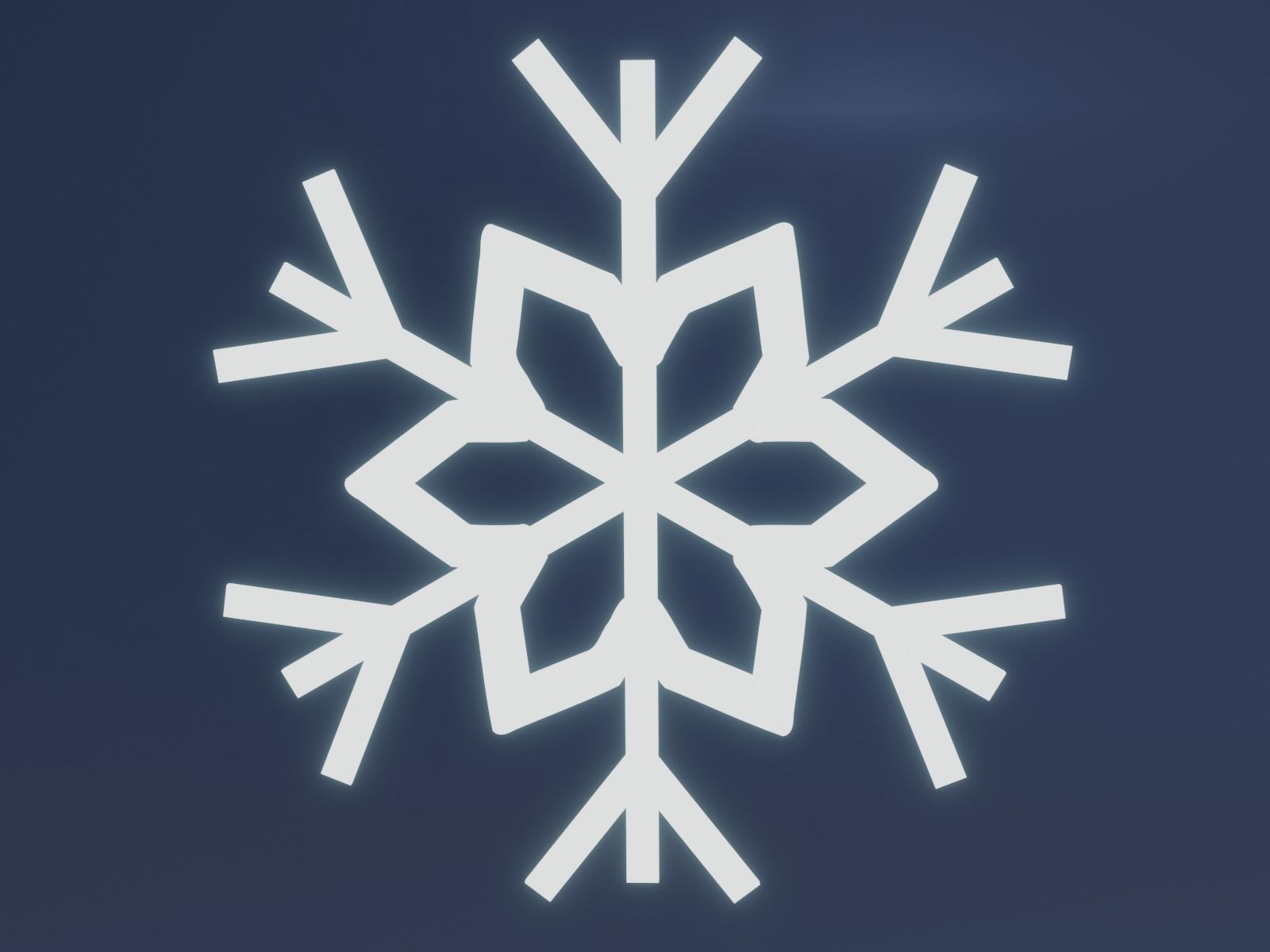 snowflake decoration ornament coaster 3D print model_6