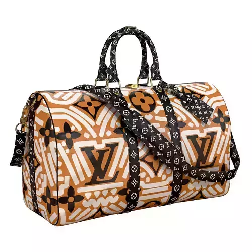 Louis Vuitton Bag Keepall Bandouliere 45 Crafty Caramel Low-poly 3D model