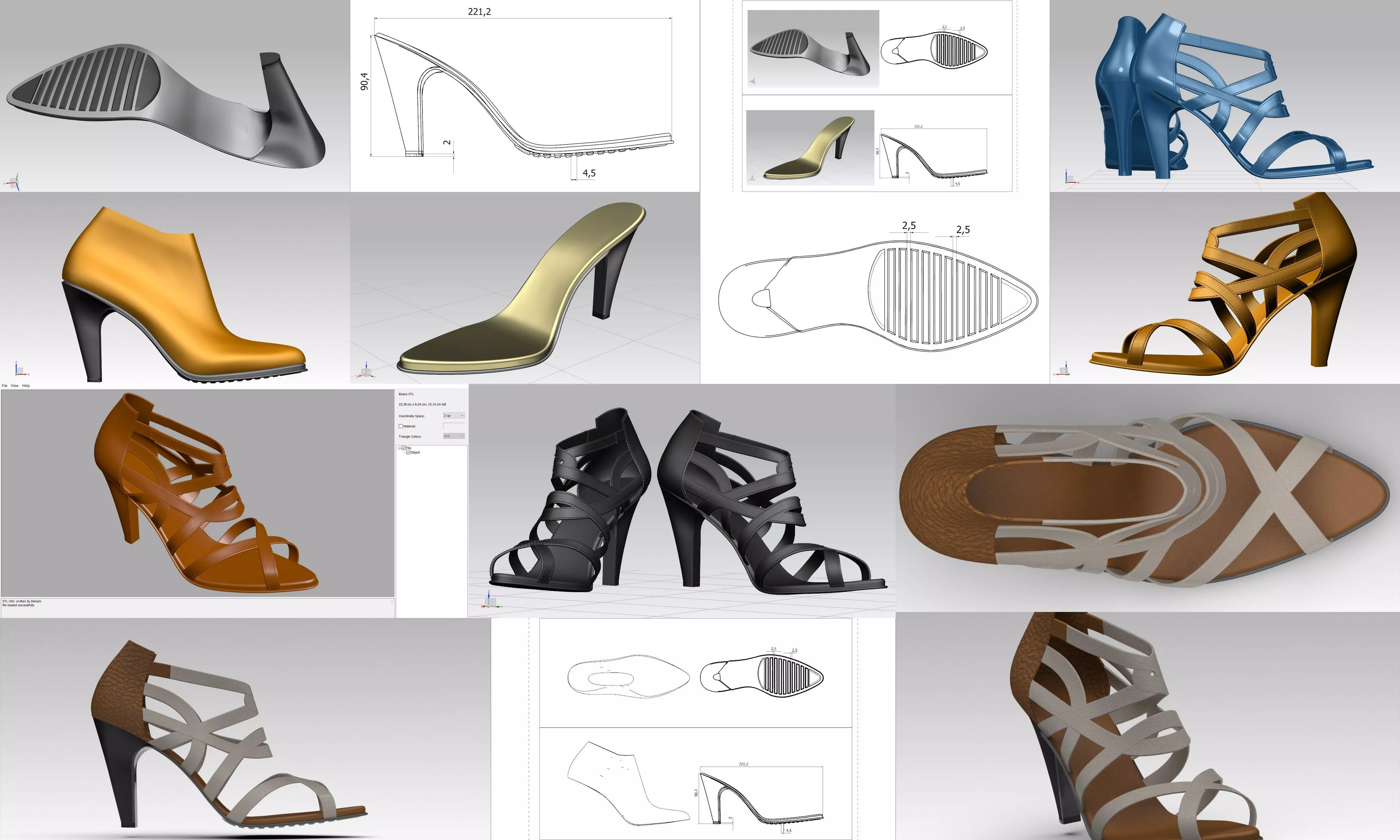 HighHeel - sandale 3D model