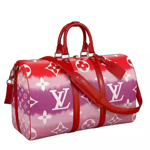 Louis Vuitton Bag Keepall Bandouliere 45 Escale Red Low-poly 3D model