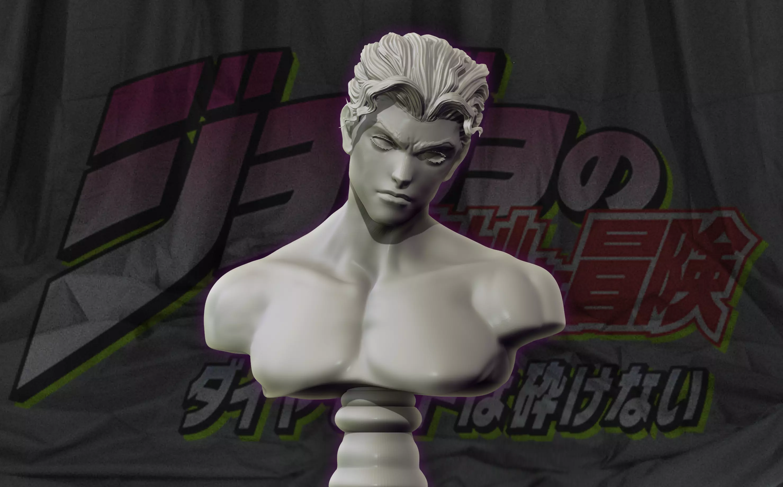 Kira Yoshikage Bust - JoJos Bizarre Adventure Statue 3D print model