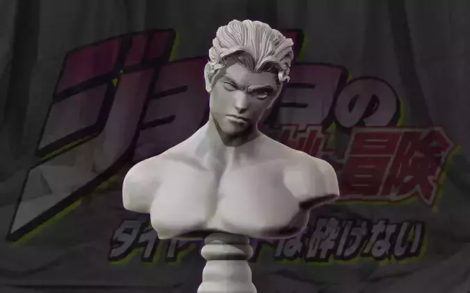 Kira Yoshikage Bust - JoJos Bizarre Adventure Statue 3D print model