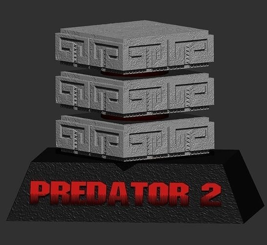 Predator 2 Base for 1 to12 Figure 3D print model