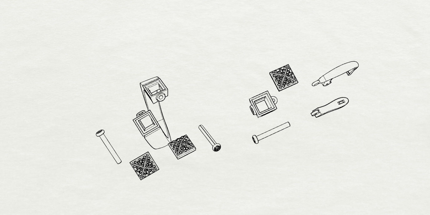 Ring and Earrings  3D print model_20