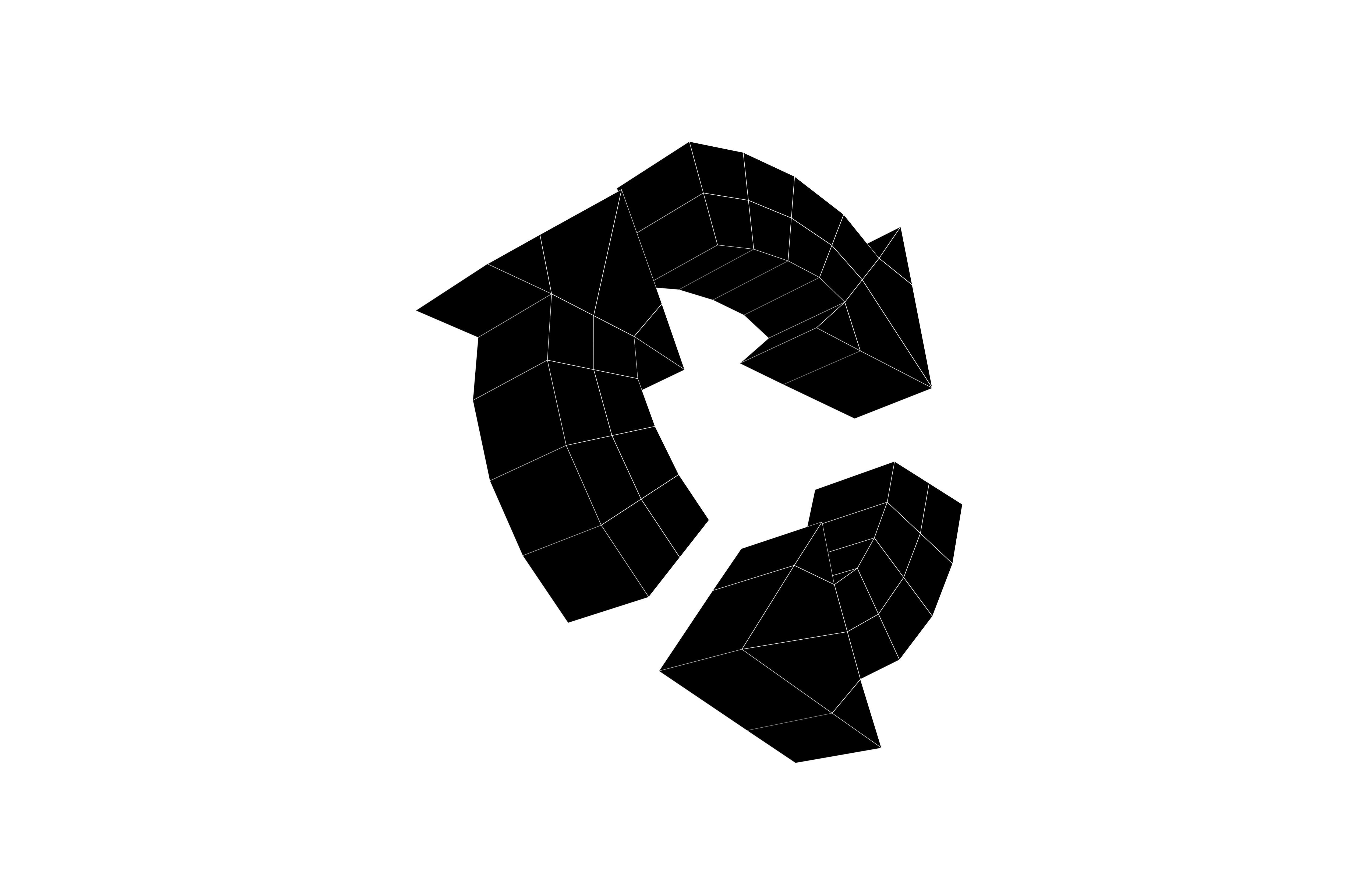 Recycle Symbols v6 006 Low-poly 3D model_7