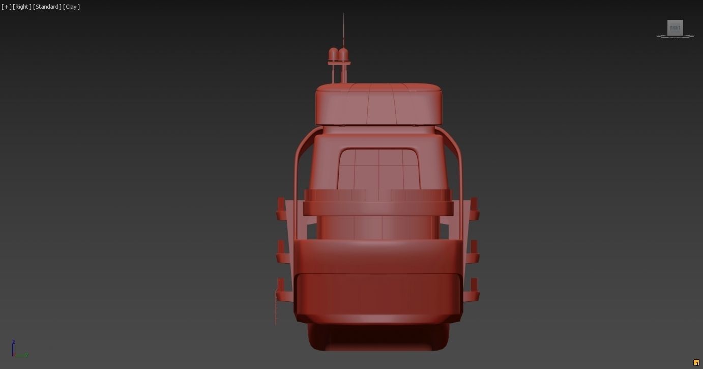 Modern luxury yacht 3D model_8