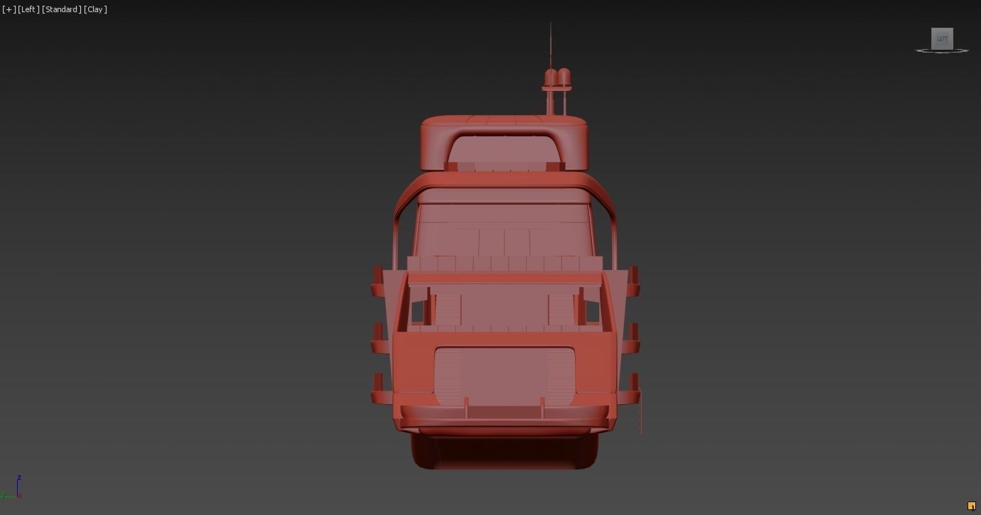 Modern luxury yacht 3D model_7