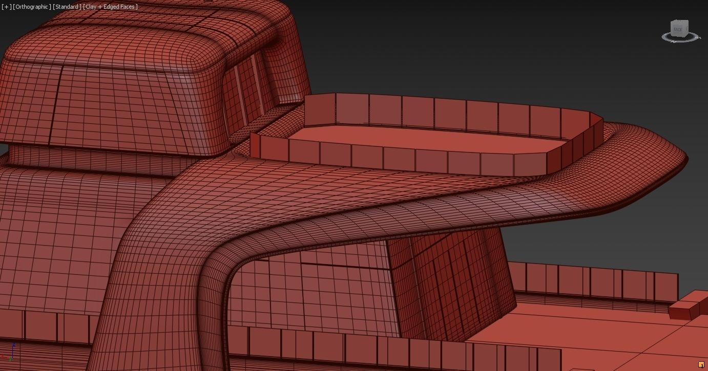 Modern luxury yacht 3D model_11