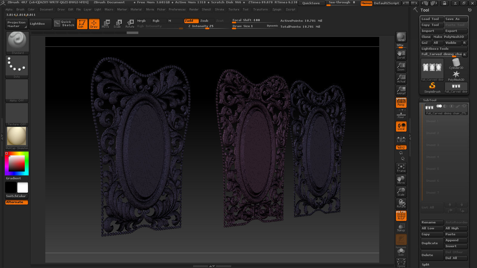 3D STL Models CNC Router - Carved dining chair Free 3D print model_17