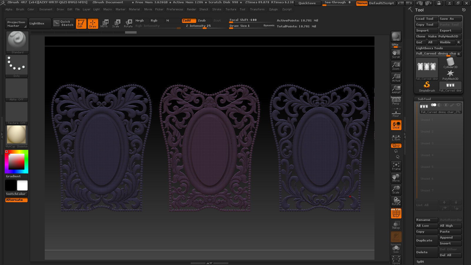 3D STL Models CNC Router - Carved dining chair Free 3D print model_16