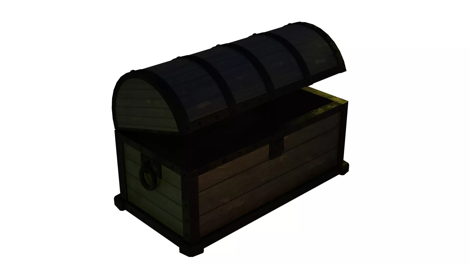 Old Wood Chest Free 3D model