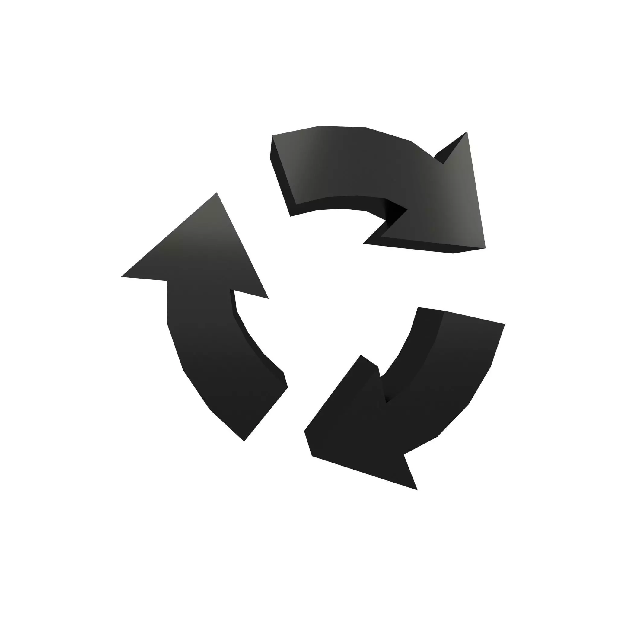 Recycle Symbols v6 012 Low-poly 3D model_0