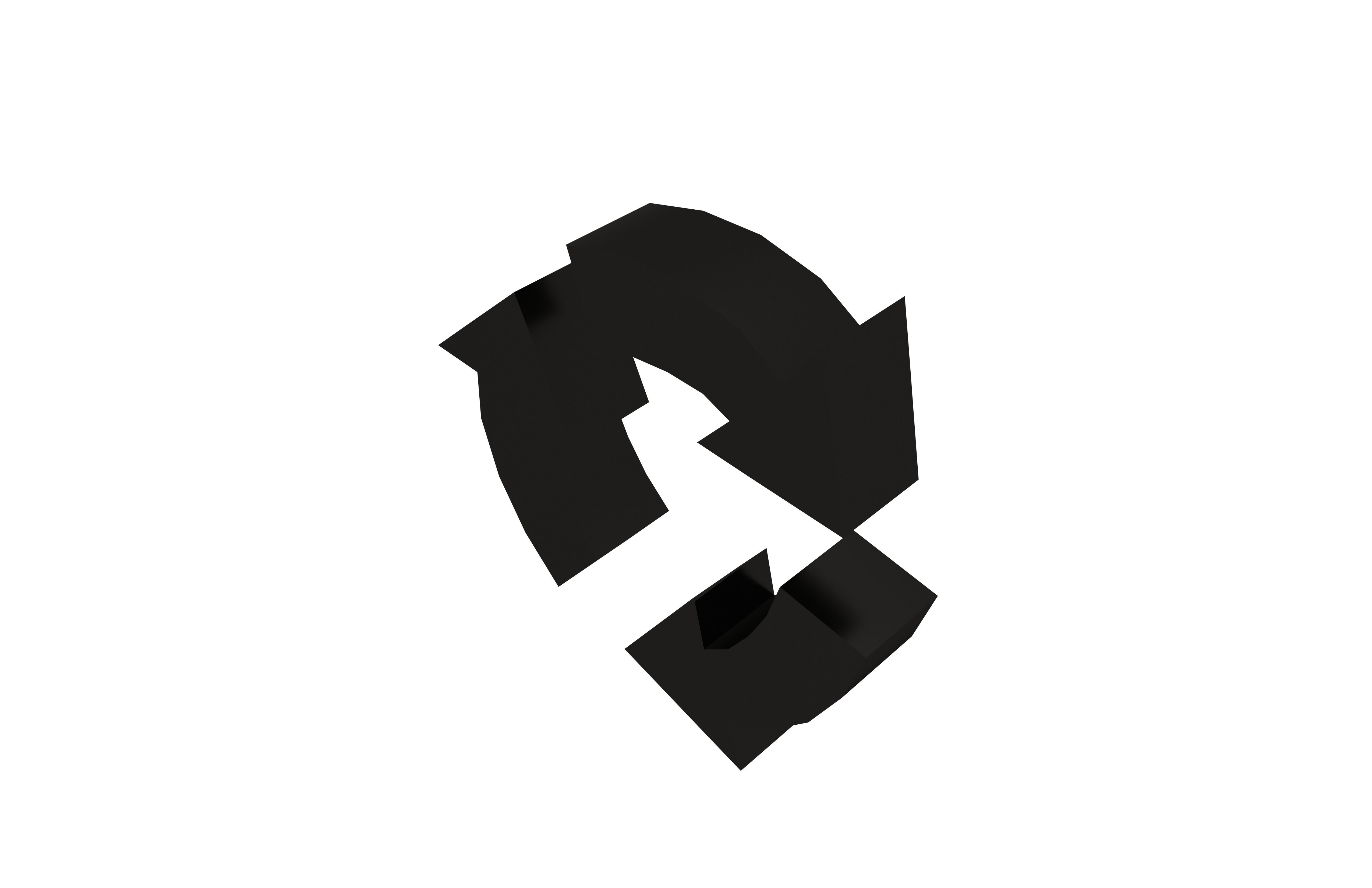 Recycle Symbols v6 012 Low-poly 3D model_2