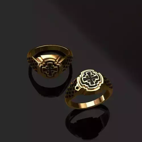 Rings ring with diamond in it 3D print model