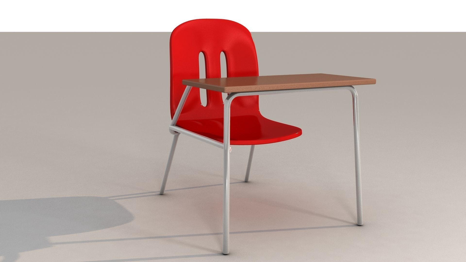 School Chair 3D model_3