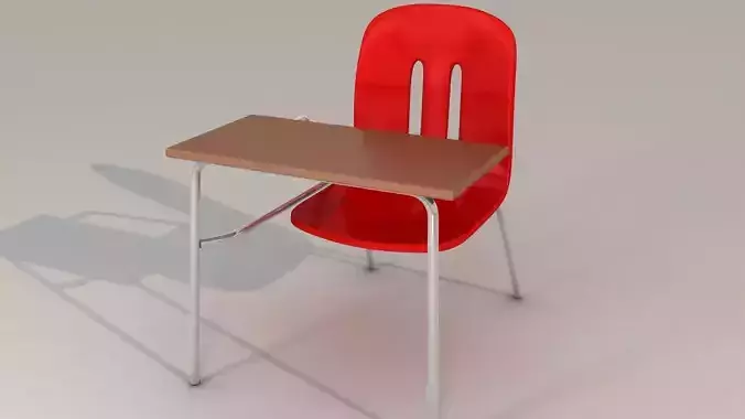 School Chair 3D model