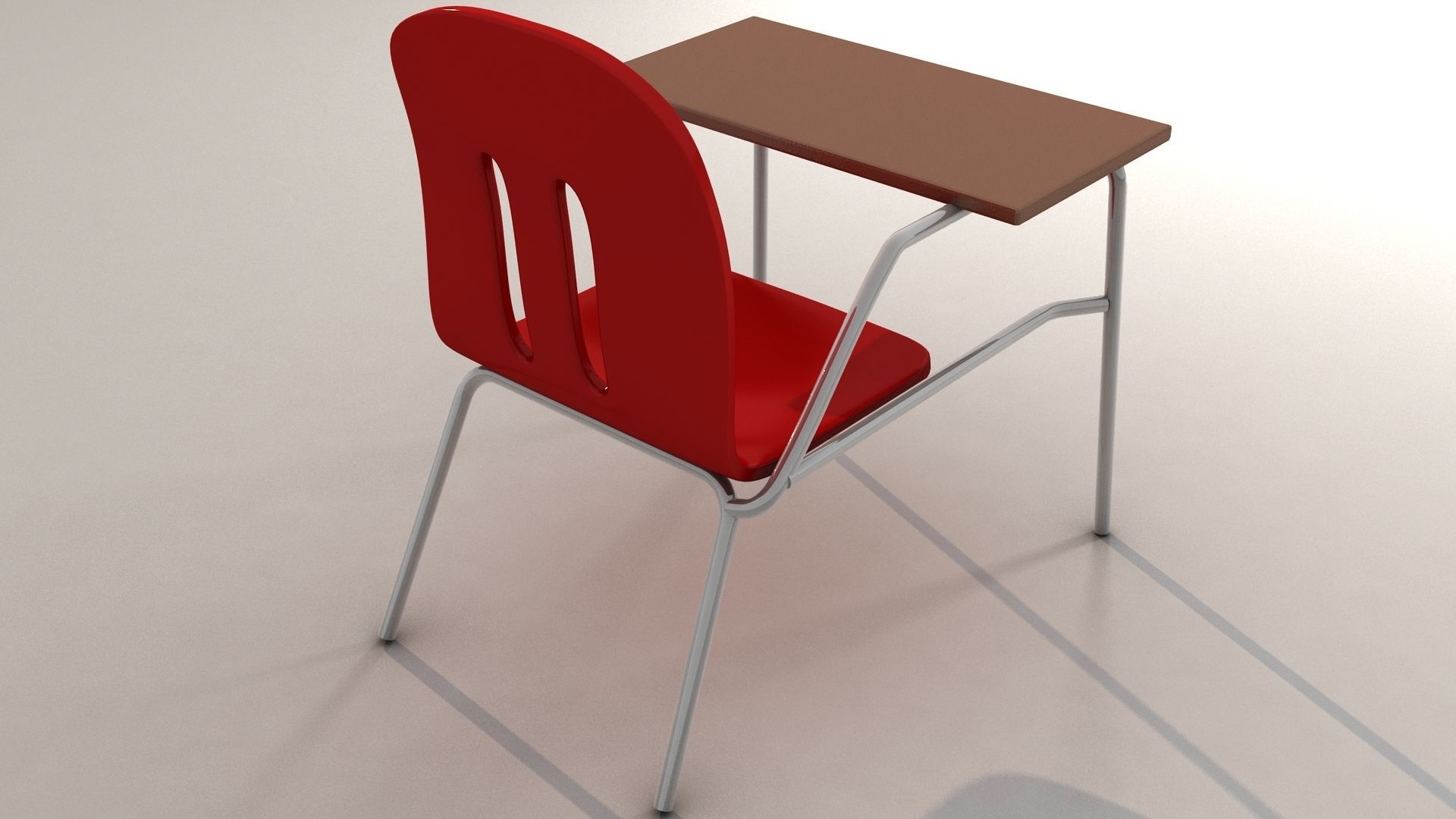 School Chair 3D model_5