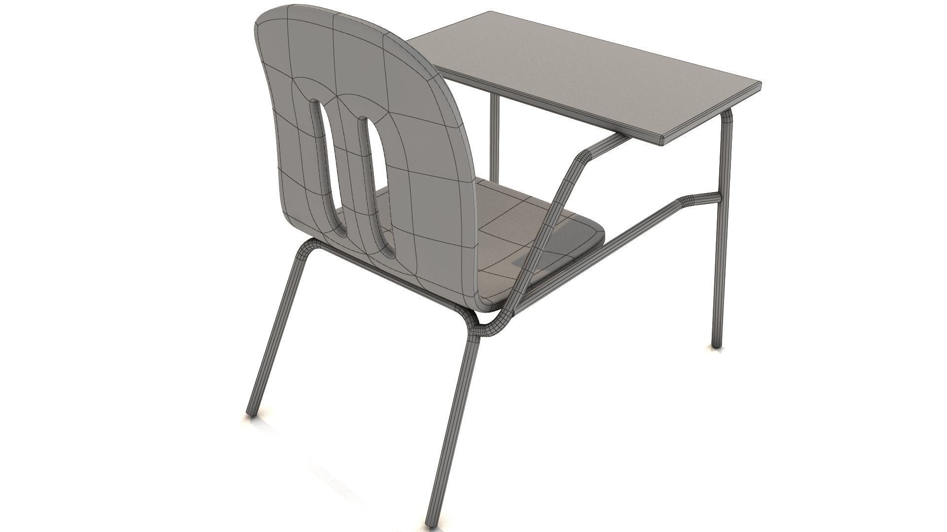 School Chair 3D model_10