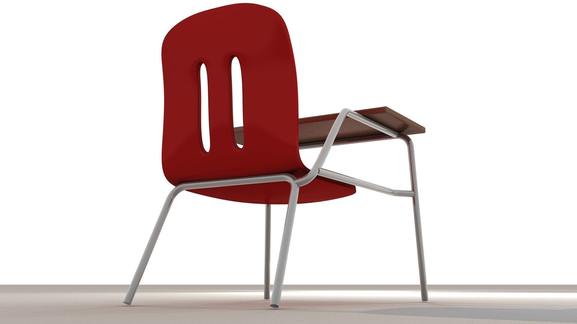School Chair 3D model_6