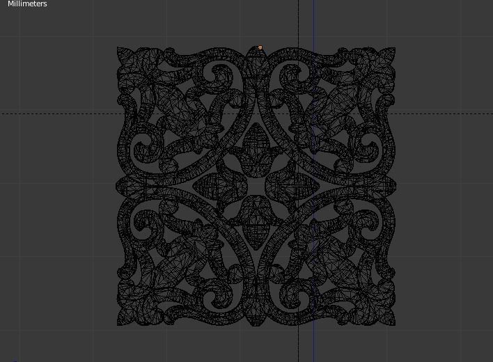 Classic decor ornament v-3D model 48 3D model_3