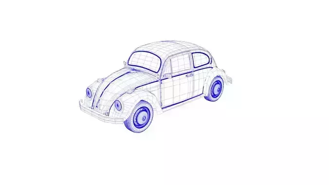Volkswagen beetle dynamic 3d model 3D model