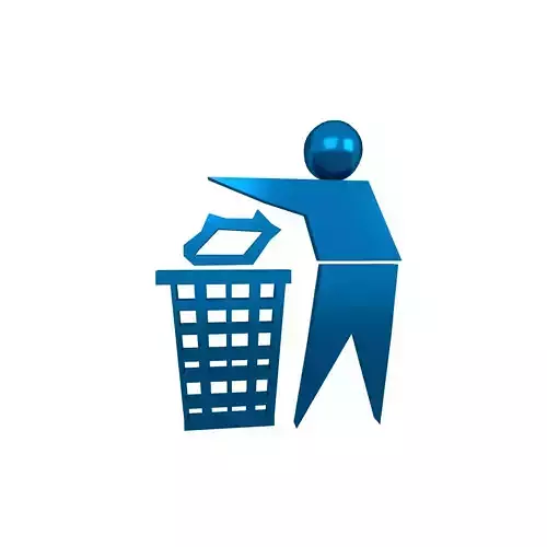 Recycle Symbols v7 011 Low-poly 3D model