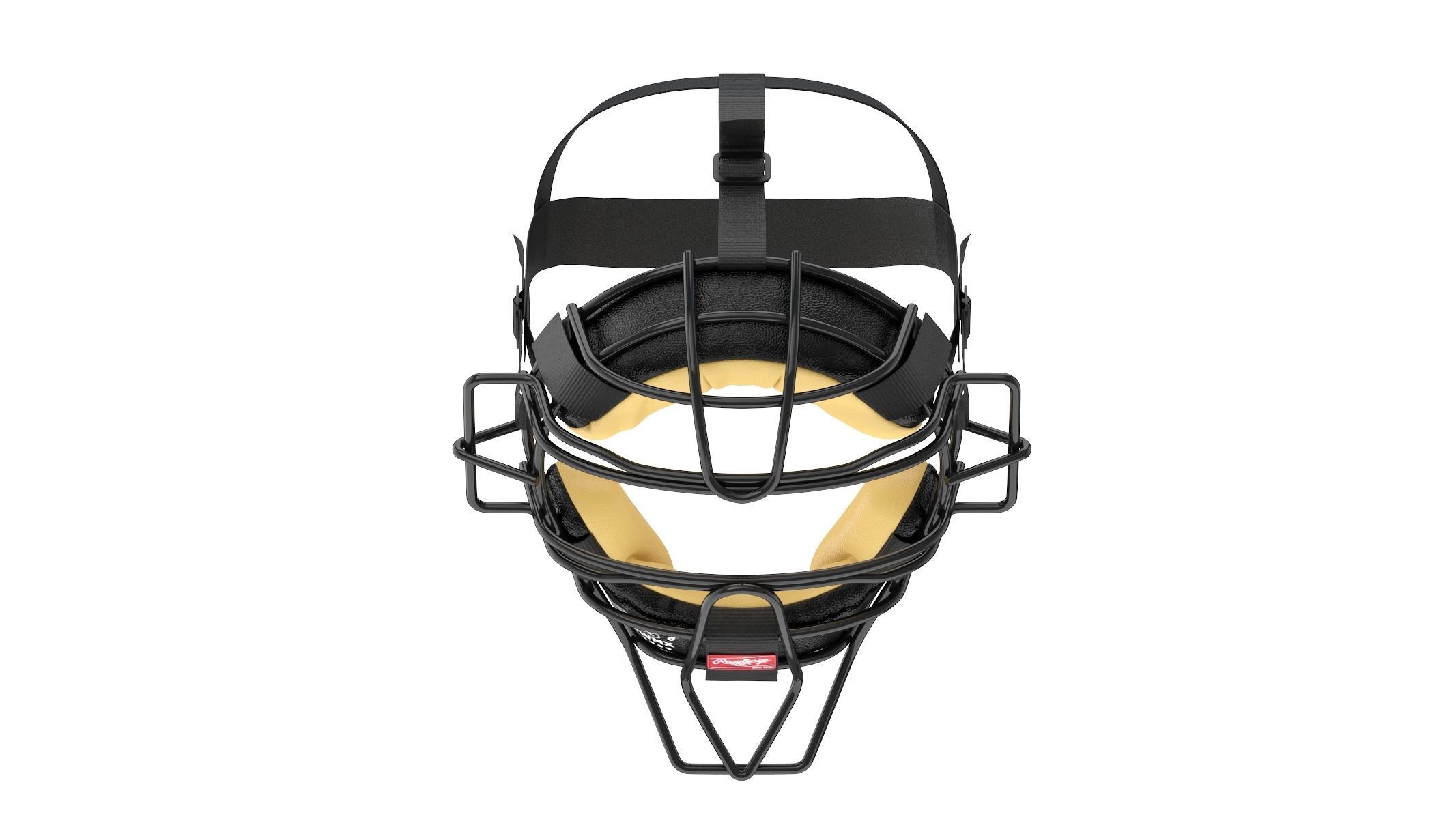 Baseball Catcher Mask 3D model_3