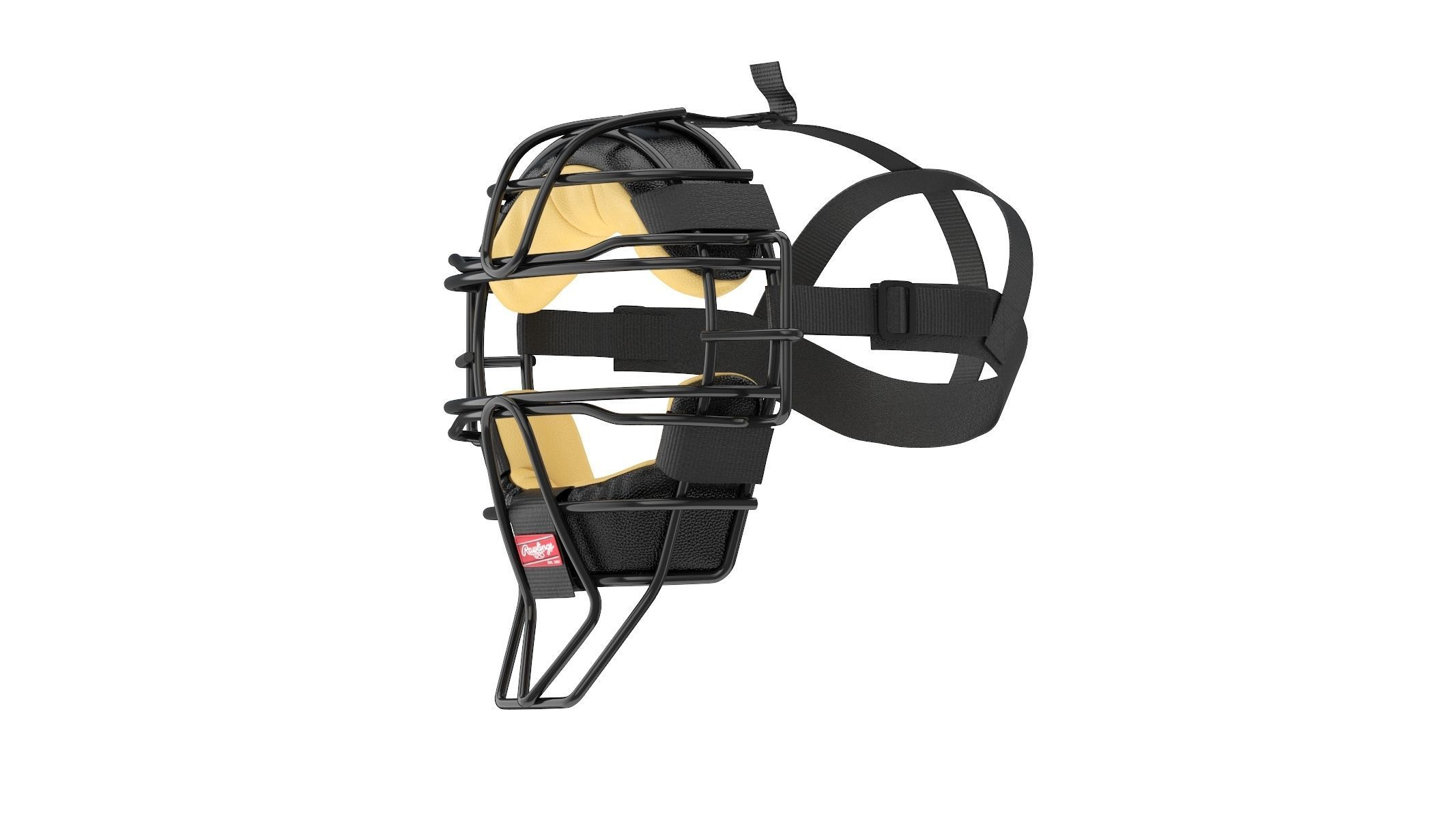 Baseball Catcher Mask 3D model_2