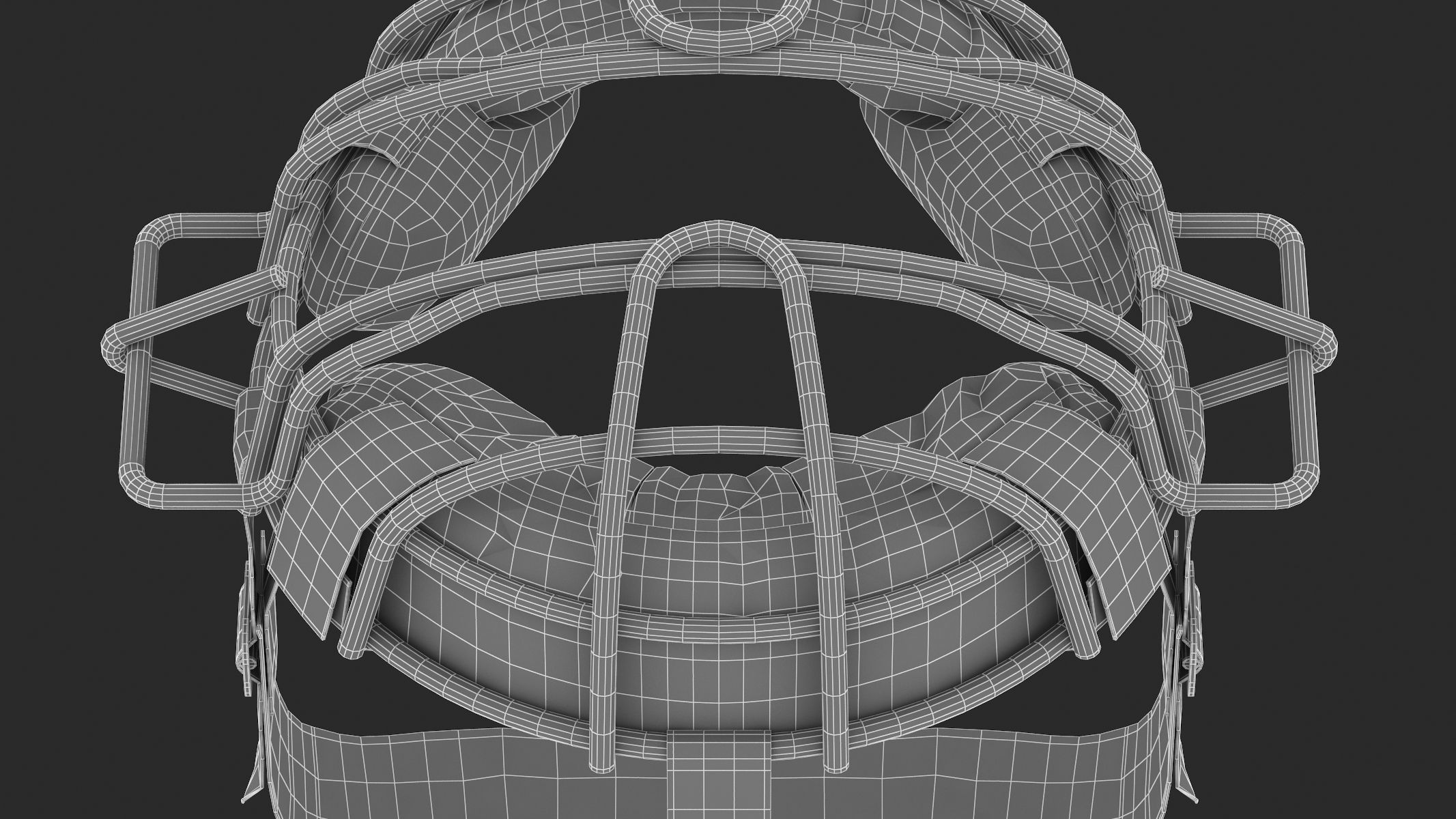 Baseball Catcher Mask 3D model_19