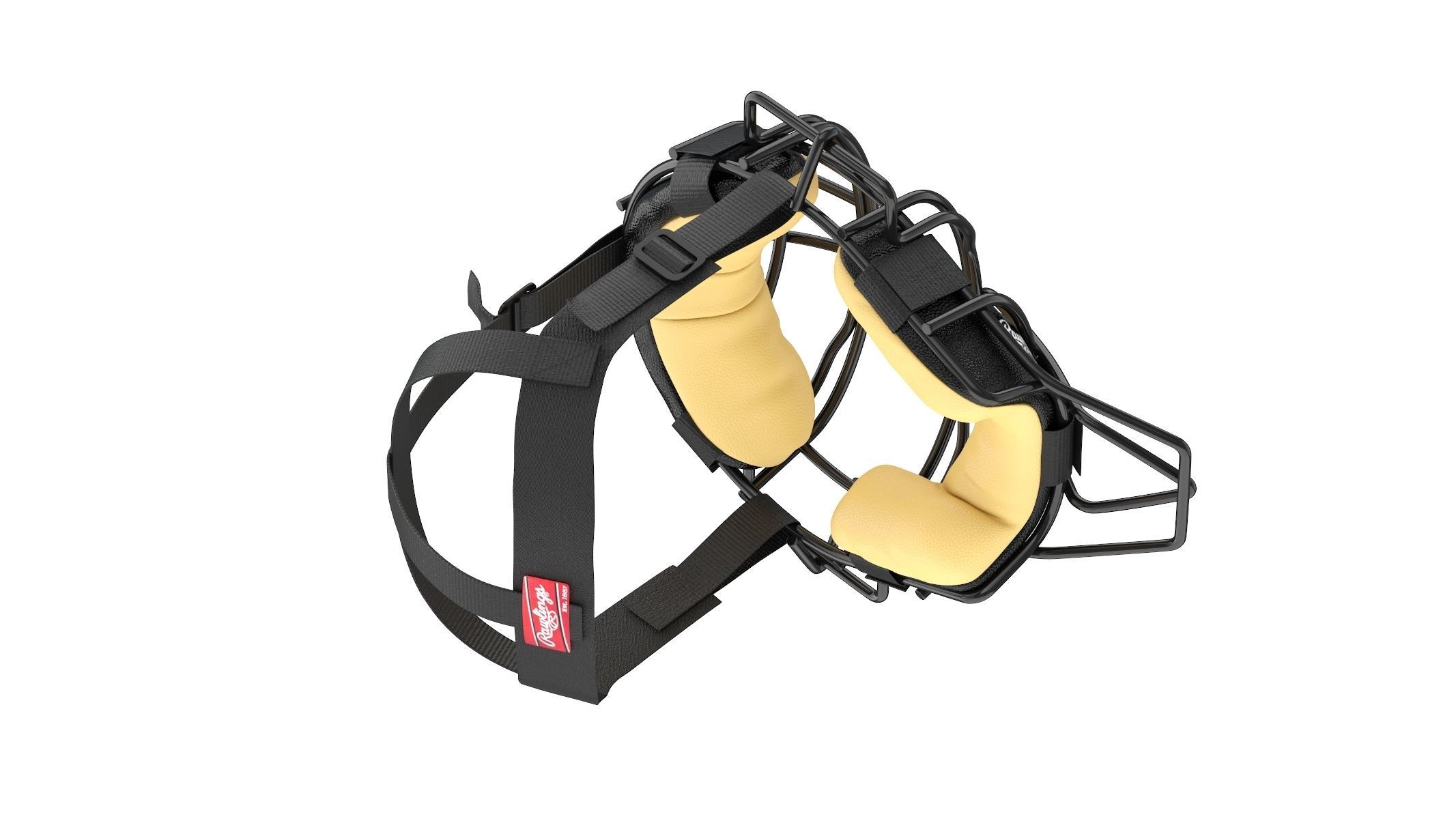 Baseball Catcher Mask 3D model_4