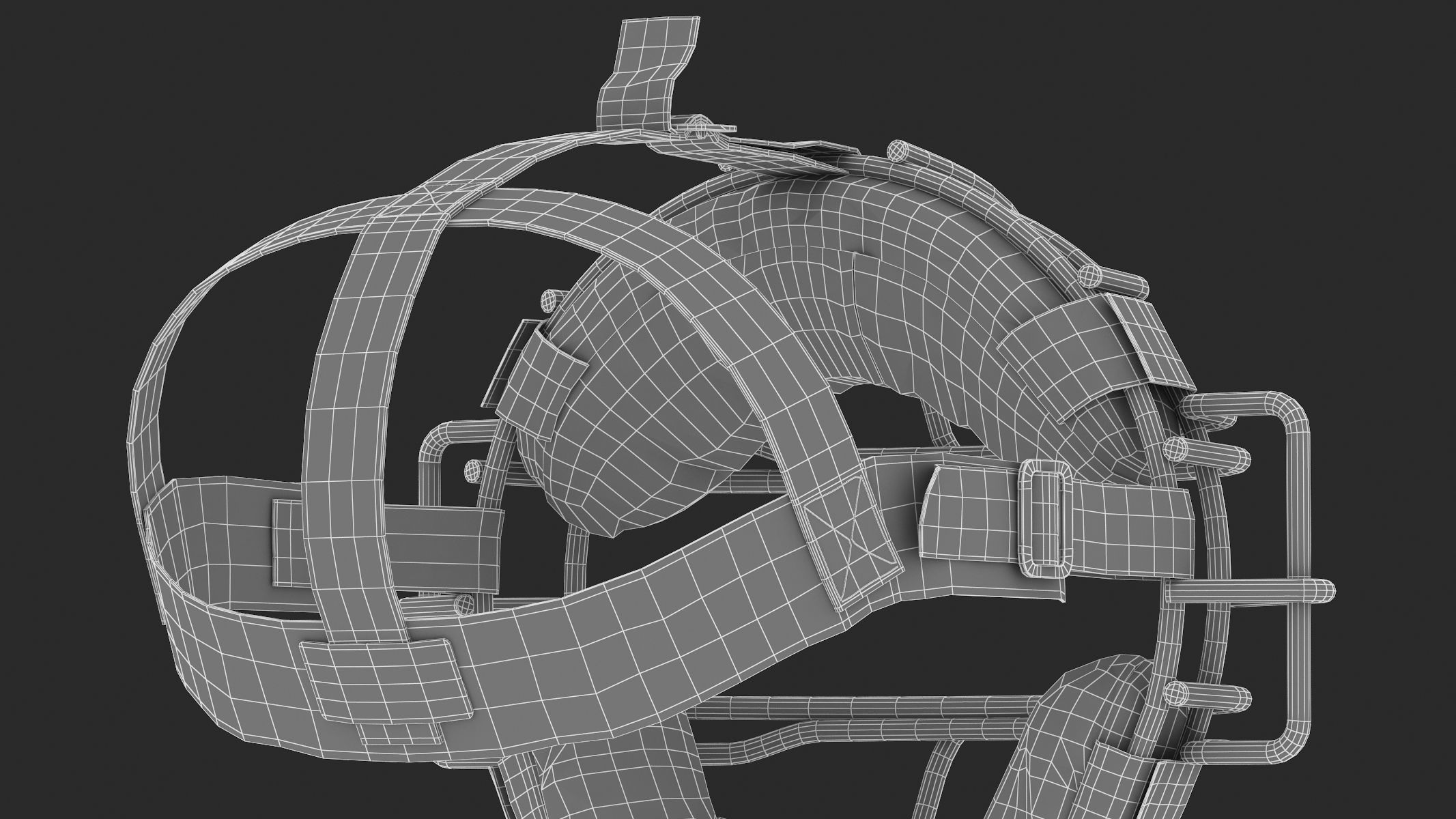 Baseball Catcher Mask 3D model_17