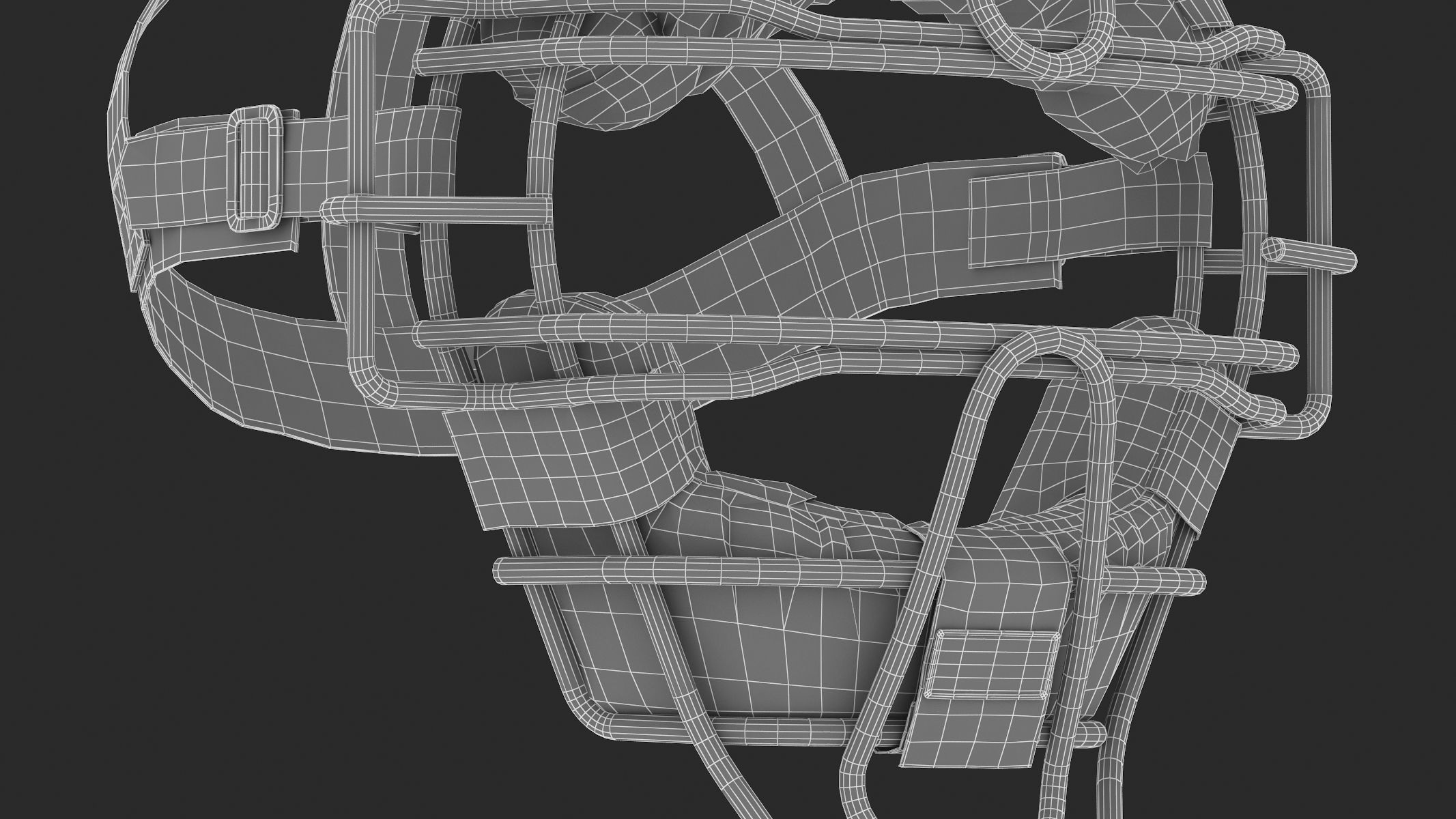 Baseball Catcher Mask 3D model_16