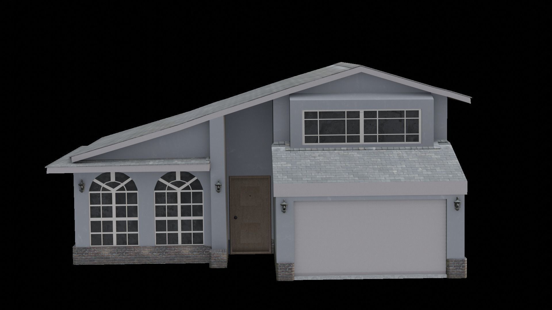 House Low-poly 3D model_6