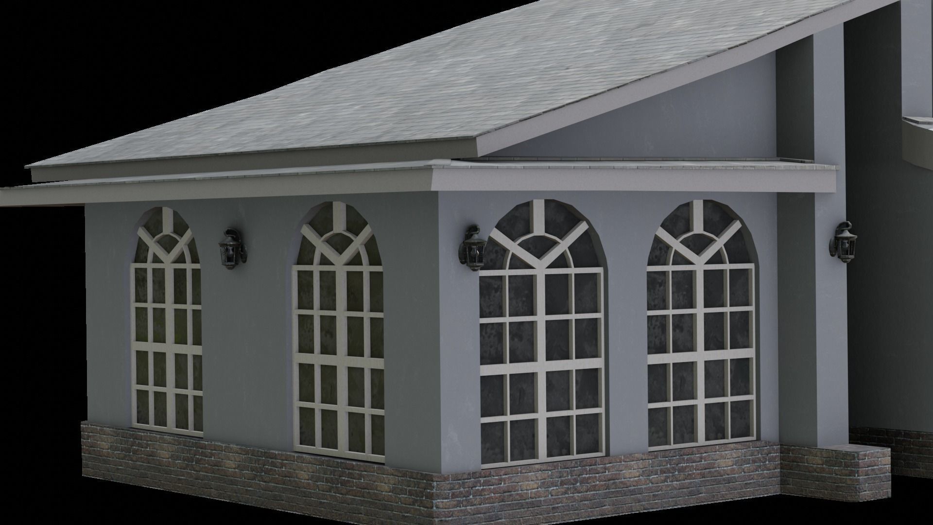 House Low-poly 3D model_7