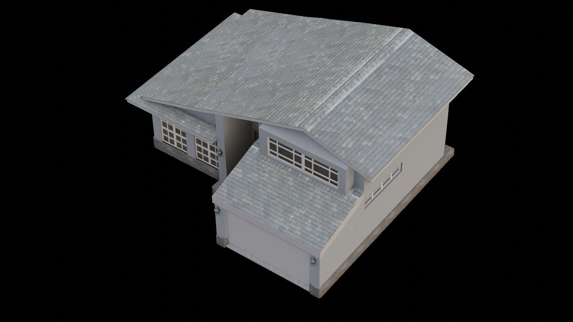 House Low-poly 3D model_4
