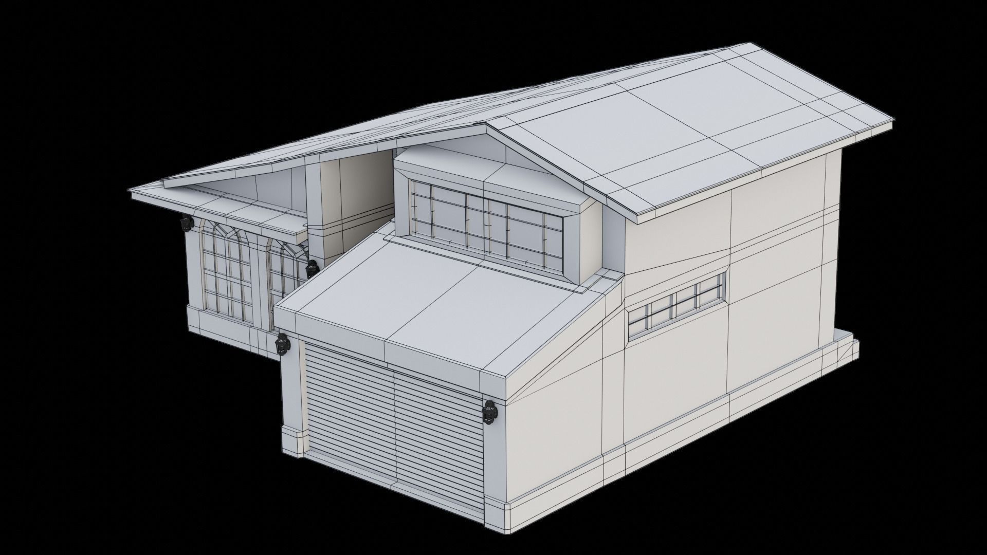 House Low-poly 3D model_11