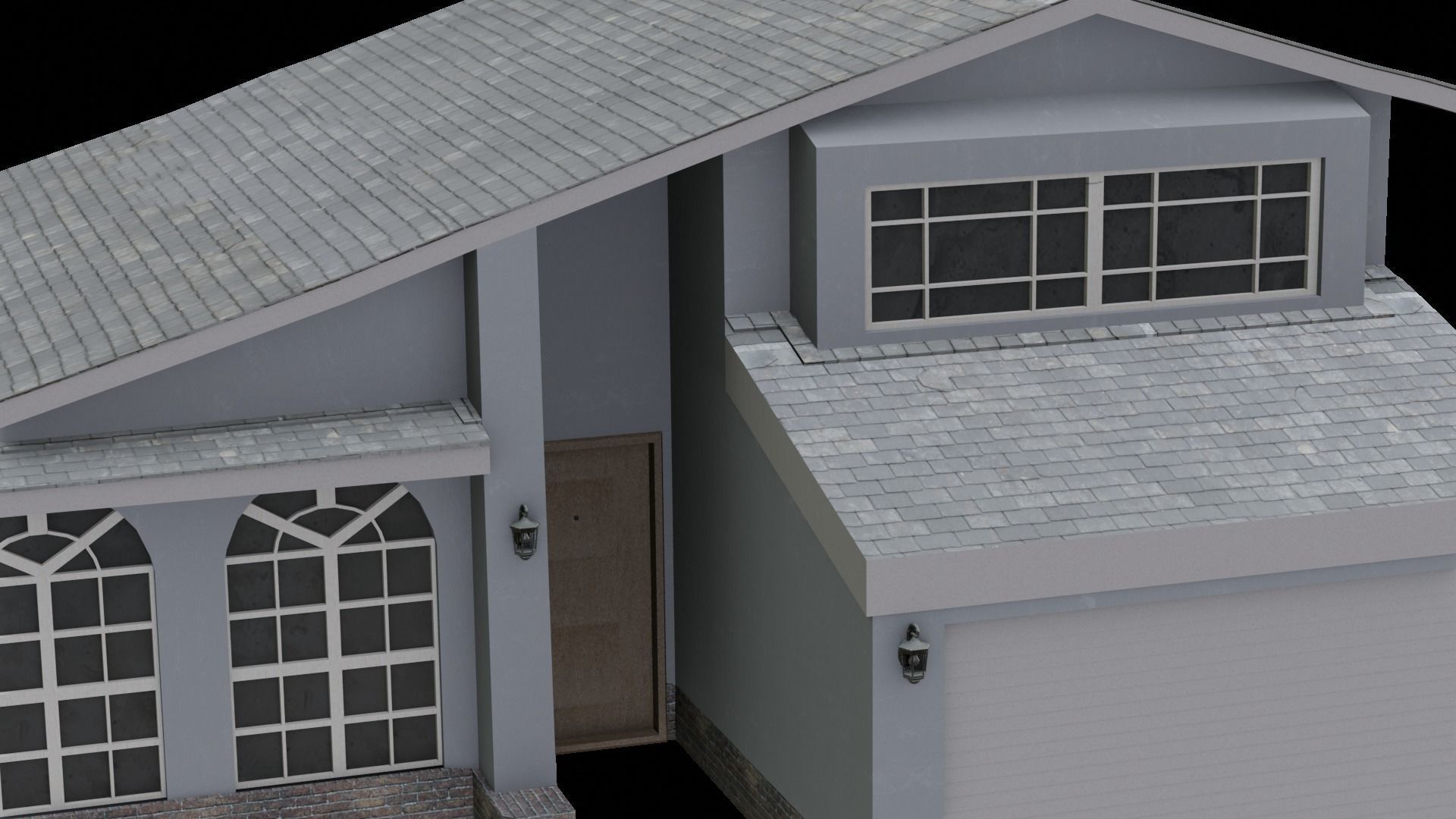 House Low-poly 3D model_5