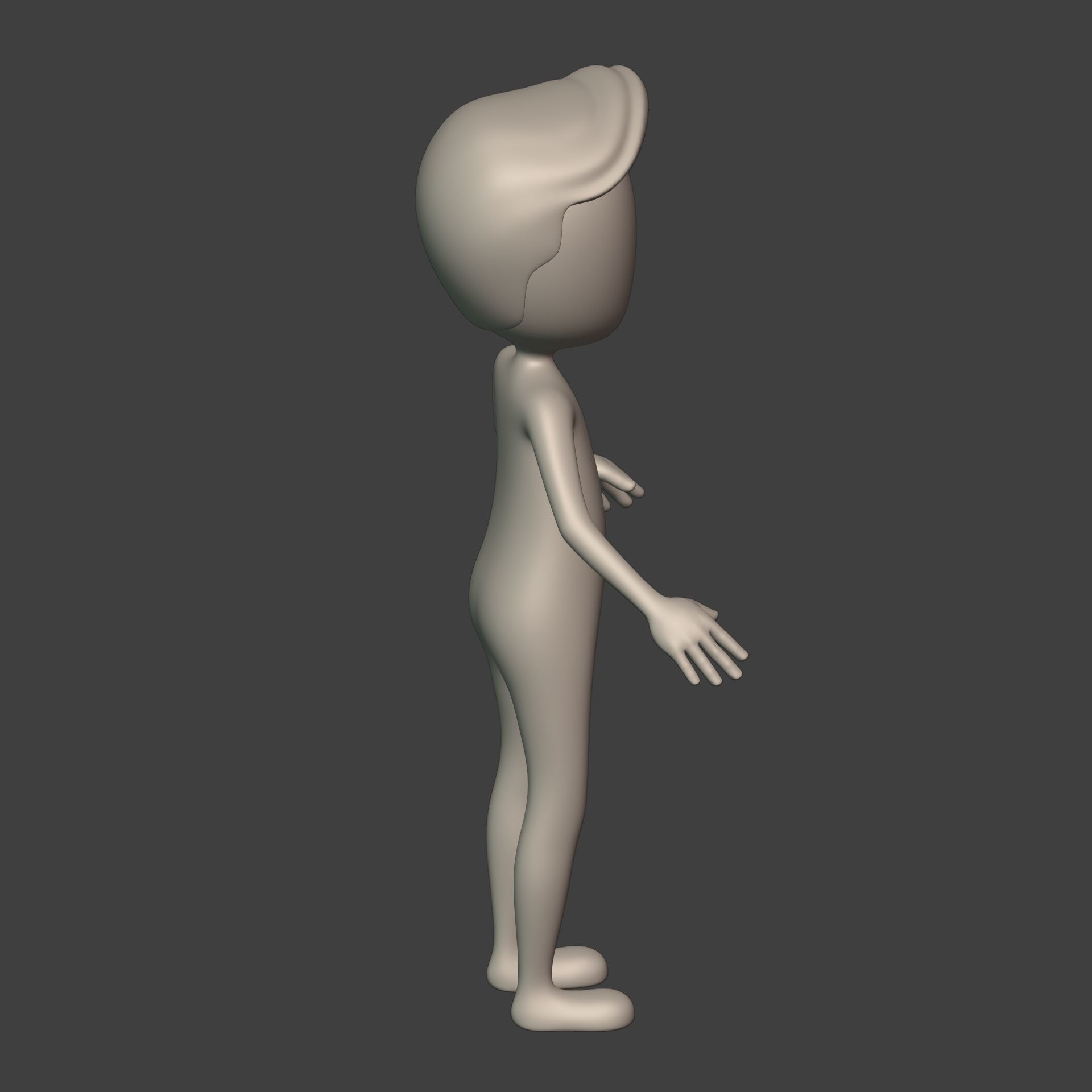  Stickman -- Cartoon Man with High Quality IK and FK Rig Low-poly 3D model_19