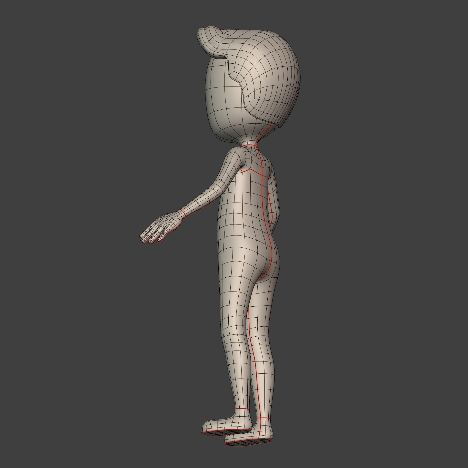  Stickman -- Cartoon Man with High Quality IK and FK Rig Low-poly 3D model_26