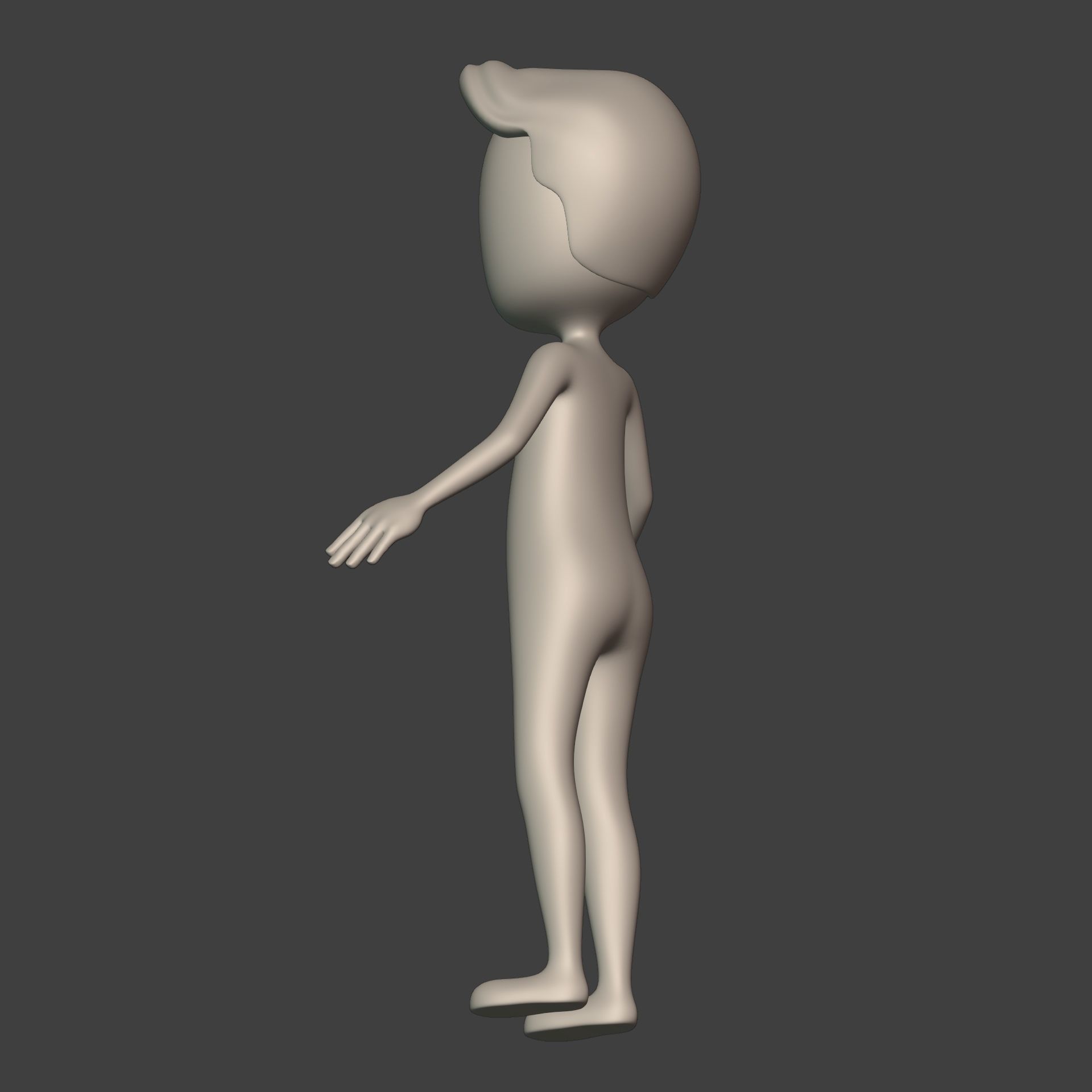  Stickman -- Cartoon Man with High Quality IK and FK Rig Low-poly 3D model_25