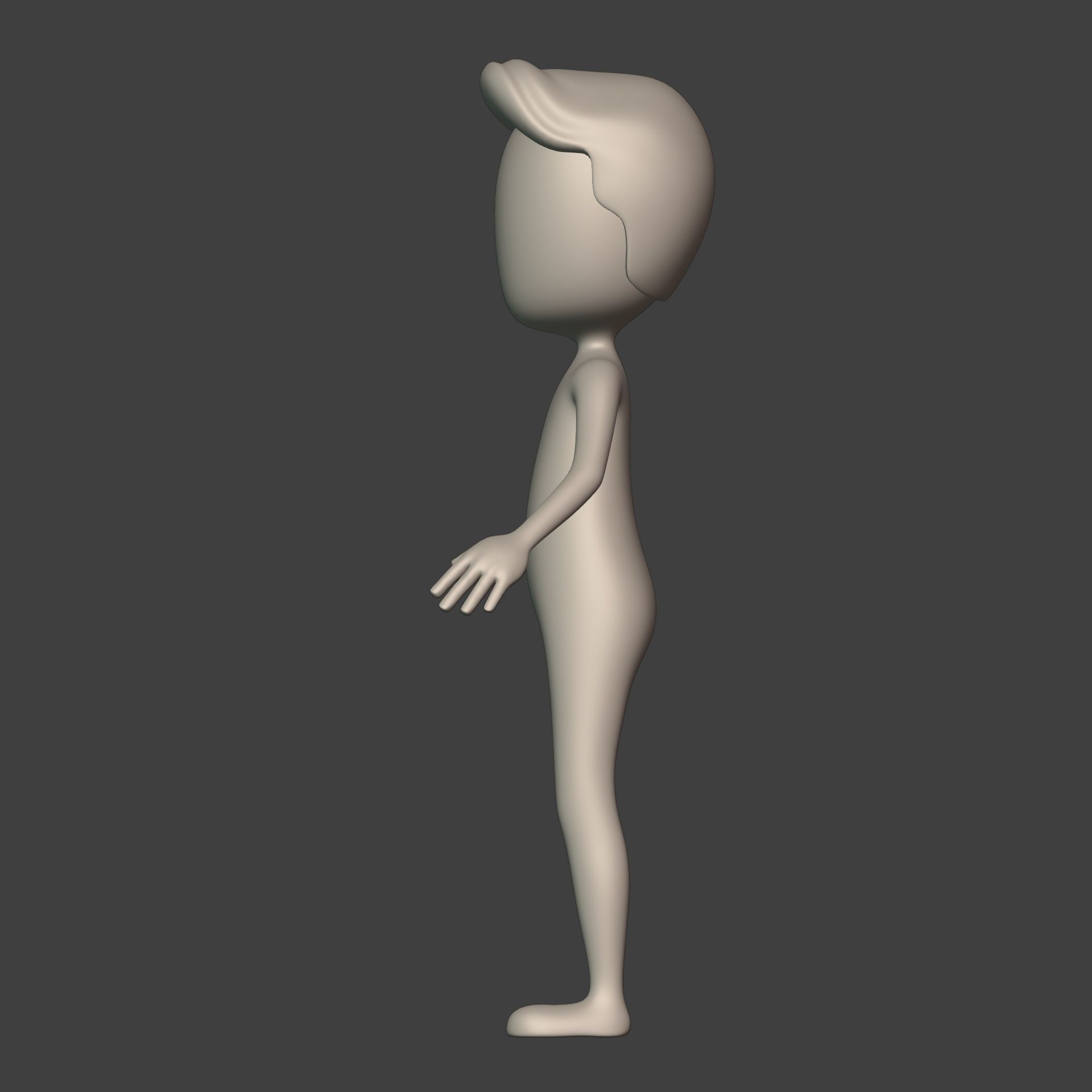  Stickman -- Cartoon Man with High Quality IK and FK Rig Low-poly 3D model_12