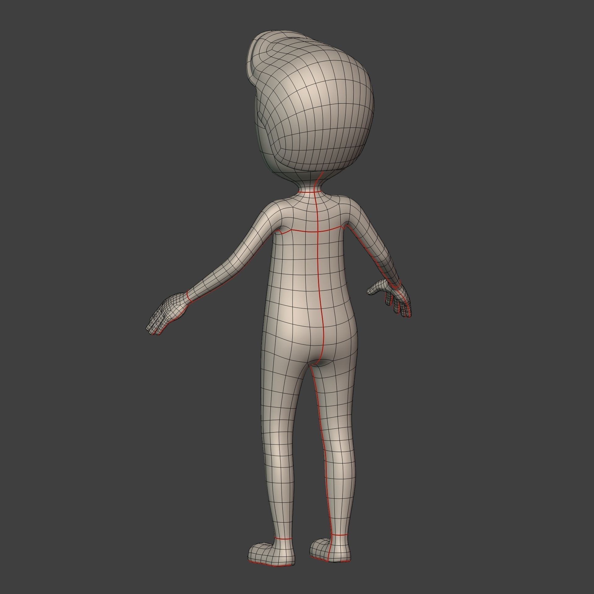  Stickman -- Cartoon Man with High Quality IK and FK Rig Low-poly 3D model_18