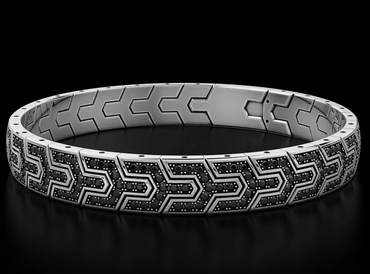 Handsome stylish bracelet for men 569 3D print model_0