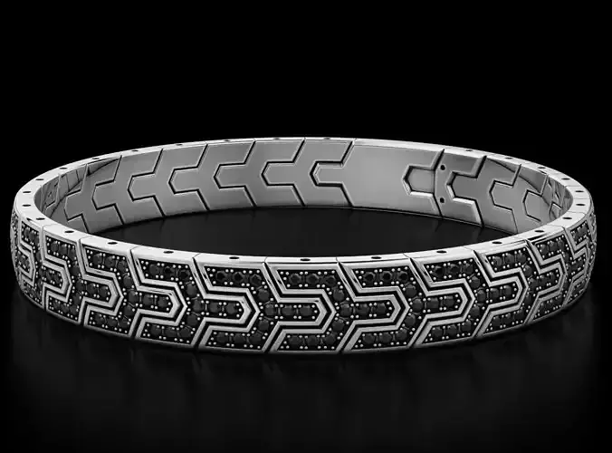Handsome stylish bracelet for men 569 3D print model